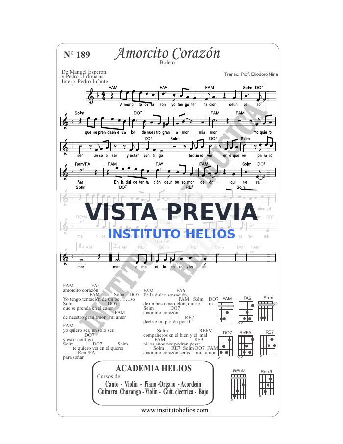 Vista previa de Amorcito corazon